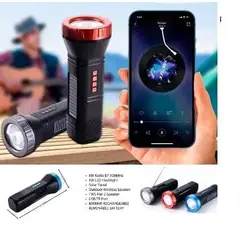GENERICO - Parlante recargable portable luz solar radio blutooth