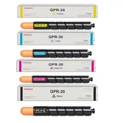 GENERICO - Kit de Toner GPR-30 Compatible BK Cyan Yellow Magenta