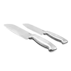 OSTER - JUEGO DE 2 CUCHILLOS ACERO INOX SANKOKU BALDWYN