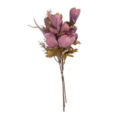 PANORAMA HOGAR - Set 2 Ramos artificial de tulipanes y magnolias Púrpura Panorama Hogar Pvc