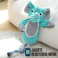 GENERICO - Juguete elefante para mascota resistente M