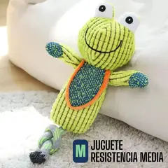 GENERICO - Juguete rana para mascota resistente M