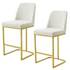NOVAHUS - Set x 2 Bancos de Bar Soho Beige