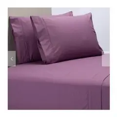 GENERICO - Sabanas De Algodón Bramante 2 plazas morado