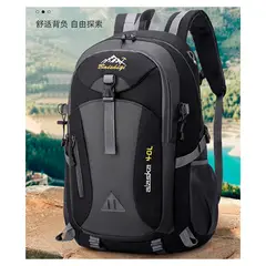 GENERICO - Mochila de camping trekking Negra 40L - Resistente y con Diseño Ergonómico