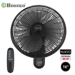 BOSSKO - Ventilador de Pared con Control Remoto BK-8210PD