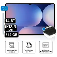 SAMSUNG - Tablet Galaxy Tab S10 Ultra 14.6 Pulg 512GB 12GB RAM con Teclado Gray