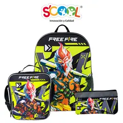 SCOOL - SET MOCHILA OFICIO RANGER EVA 3D FREE FIRE 804761