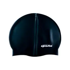 PORTO - GORRO DE NATACIÓN DE SILICONA NEGRO