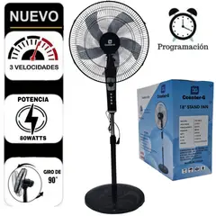 CG CCENTER-G - VENTILDOR DE PISO DE 18 PULGADAS CON TEMPORIZADOR CCENTER G