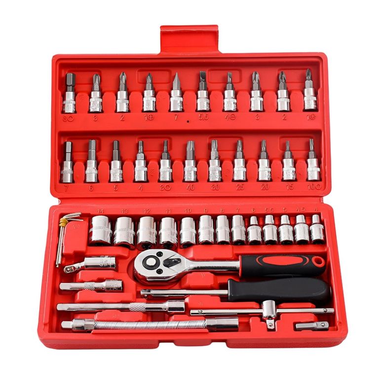 Kit de herramientas de reparación de automoviles 46 piezas