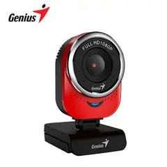 GENIUS - CAMARA WEB QCAM 6000 FULL HD 1080P USB RED