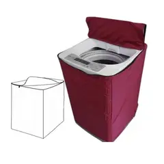 GENERICO - Funda Lavadora Lona color Vino 15-22 kg