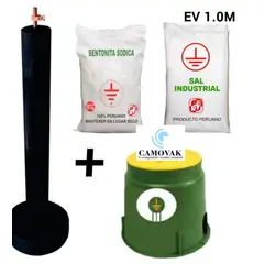 GENERICO - SISTEMA POZO A TIERRA ELECTRODO, ADITIVOS Y BOVEDA OHMPRIME 1.0 M