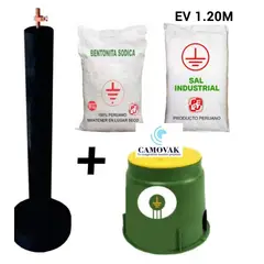 GENERICO - SISTEMA POZO A TIERRA ELECTRODO, ADITIVOS Y BOVEDA OHMPRIME 1.2 M
