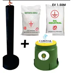 GENERICO - SISTEMA POZO A TIERRA ELECTRODO, ADITIVOS Y BOVEDA OHMPRIME 1.5 M