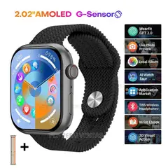 OEM - Smartwatch HK10 Pro+ Serie 10 2GB Amoled ChatGPT Black