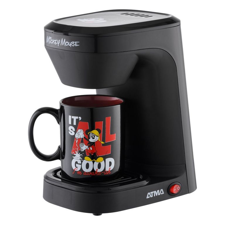 Cafetera Eléctrica Atma Disney Caat8018pe Con Taza De Mickey