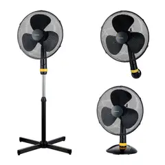Imaco - Ventilador 3 en 1 Imaco 16" Pedestal Mesa Pared  FSM1650 Negro