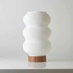 GENERICO - Lámpara de madera con Pantalla 3D Mosul