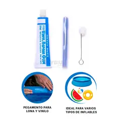 GENERICO - Pack2 Adhesivo Practico de Llevar Celeste Y+Gift MiniAgenda