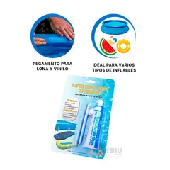 GENERICO - Pack2 Adhesivo de Reparaciones en Celeste Y+Regalo Stickers