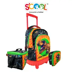 SCOOL - SET MOCHIRUEDAS PLUS EVA 3D JURASSIC 804578