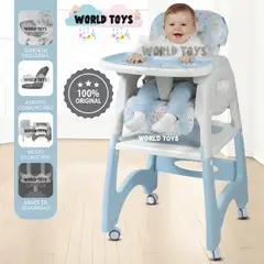 Baby - Silla de Comer «CHAIRMAN» Light Blue