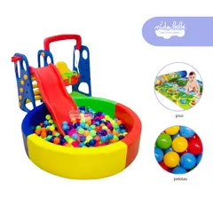 GENERICO - Centro de juegos Tobogan y Piscina de pelotas Happiness