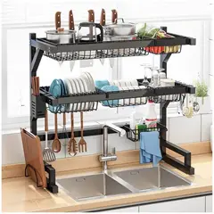 MINARI - Escurridor de Platos Organizador Premium 2 NIVELES 65cm