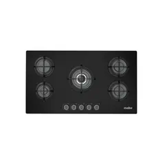 Mabe - Cocina Mabe PM8655GV0 Empotrable a Gas Cubierta de Vidrio Negro