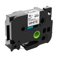 GENERICO - CINTA BROTHER COMPATIBLE Tz2-FX241 18MM LETRA NEGRO SOBRE BLANCO