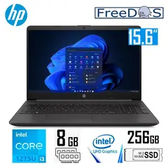 HP - Laptop 250 G9 (9P7L0ATABM) Intel CoreI3-1215U 8GB RAM 256GB SSD 15,6" FREE DOS