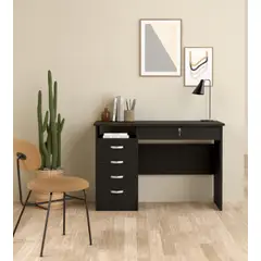 NACION MUEBLES - ESCRITORIO NACION MUEBLES GIBLET COLOR NEGRO