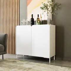 BRV MOVEIS - Aparador Rumi 81x35x90 cm Blanco