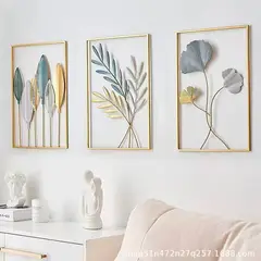GENERICO - Adorno de Pared de Metal Estilo Elegante para tu Hogar N°3