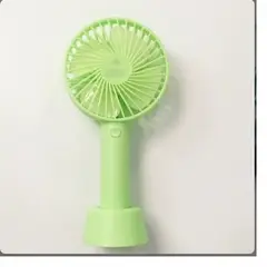 GENERICO - Mini ventilador de mano eléctrico recargable Verde