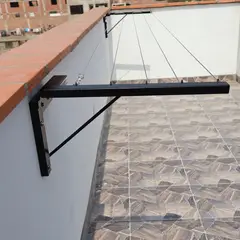 GENERICO - Tendedero de Pared Reforzado IMAHI 5Líneas 4m negro