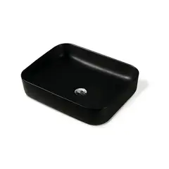 FRATELLI - Bowl de Loza Mod Cuadrado Negro Matte 50x40x13cm
