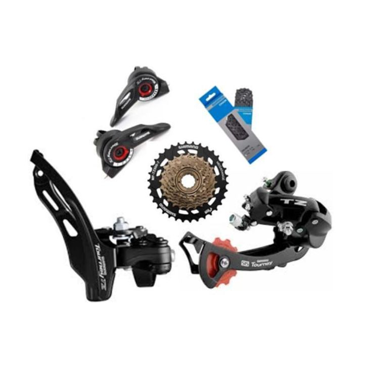 KIT COMPLETO DE CAMBIOS SHIMANO 7X3 PARA BICICLETA