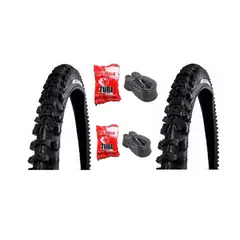 KENDA - 2 LLANTAS COCADA ALTA PARA BICICLETA 26 + 2 CÁMARAS