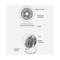 SOLE - VENTILADOR DE AIRE TURBOMAX SOBRE MESA SOLAIR016
