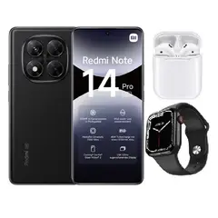 XIAOMI - Redmi Note 14 Pro 5G 256GB Negro + Audifonos + Smartwatch