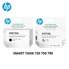 HP - Kit Cabezal HP X4E75AL 3YP17AL Negro Tricolor