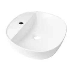 VAINSA - Bowl de Loza Mod Ovalado Blanco 40x40x12cm