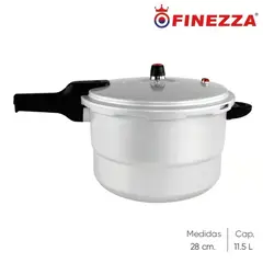 FINEZZA - Olla a Presión Finezza FZ-11006 de Alumnio 11.5 Litros