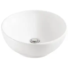TREBOL - Bowl de Loza Mod Circular Blanco 39x39x15cm