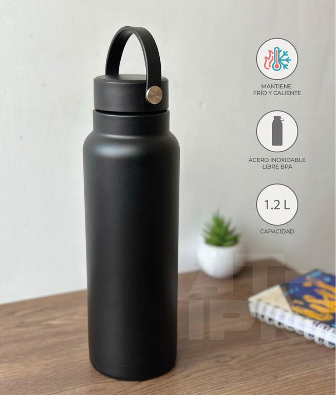 Tomatodo de acero inoxidable 1.2 L Negro mate