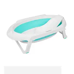 CARESTINO - Bañera Plegable con Soporte Aguamarina