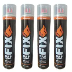 FIX - Gas Butano Recarga Soplete Encendedor x 04